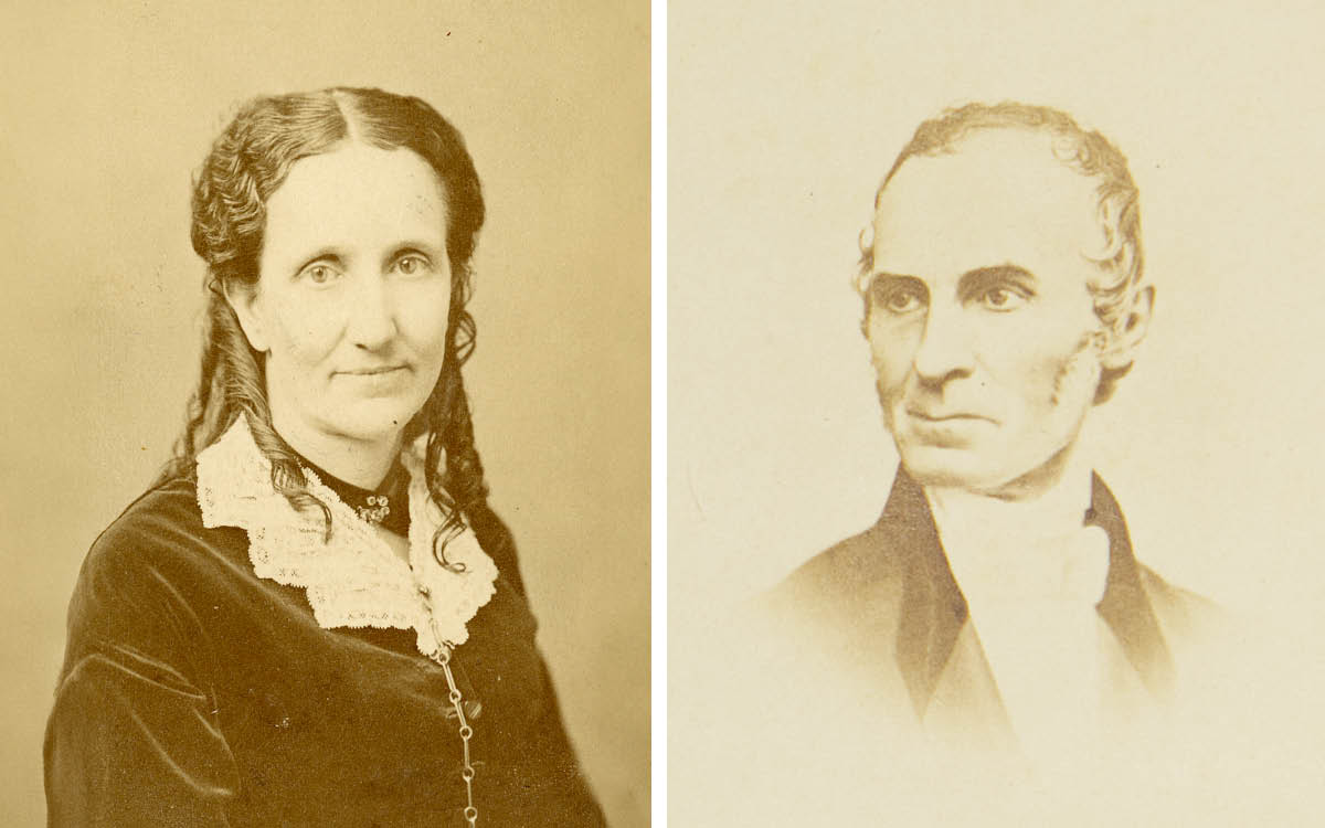 Mary Baker Eddy, c. 1871. P00016. W. T. Bowers; John G. Whittier, undated. 1922.001.0563.3. Unknown photographer. Courtesy of Longyear Museum, Chestnut Hill, Massachusetts.