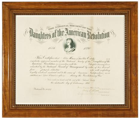 Women’s History Month: Mary Baker Eddy joins the Daughters of the American Revolution