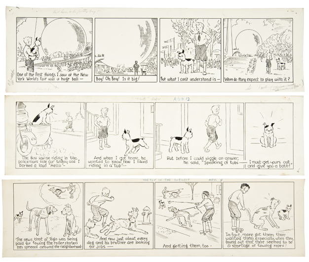 Cartoons that ran in the Monitor in 1938 and 1939. 
