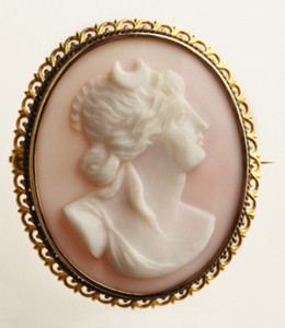 0.2588 late 19th century pink cameo.