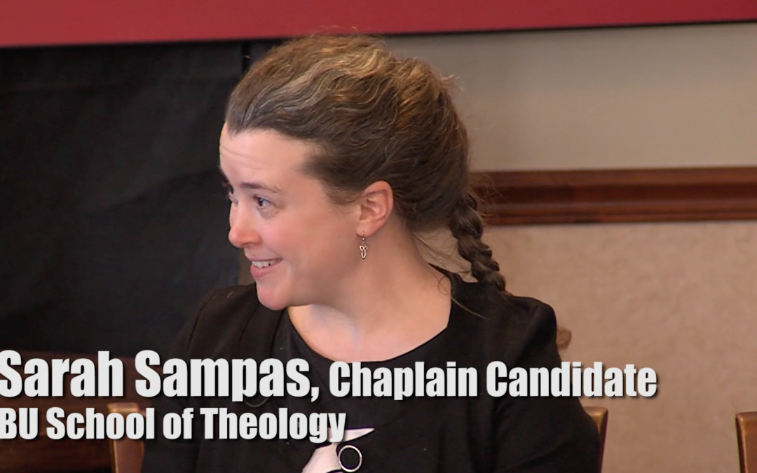 Preaching and testimony in military chaplaincy training — Sarah Sampas of the Boston University School of Theology