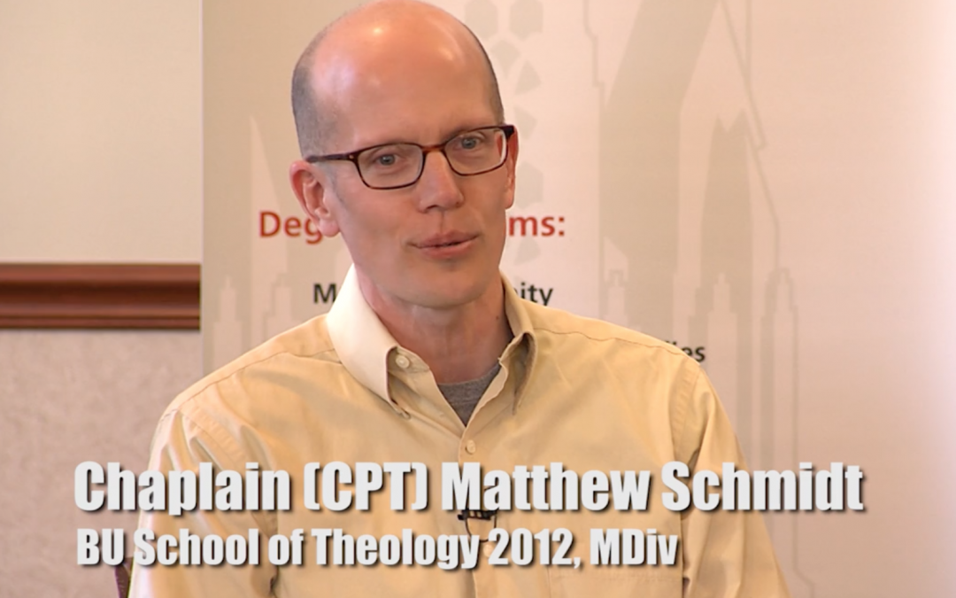 From the Peace Corps to military chaplaincy — Chaplain (CPT) Matthew Schmidt