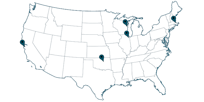 U.S. Map of Early Christian Science Churches