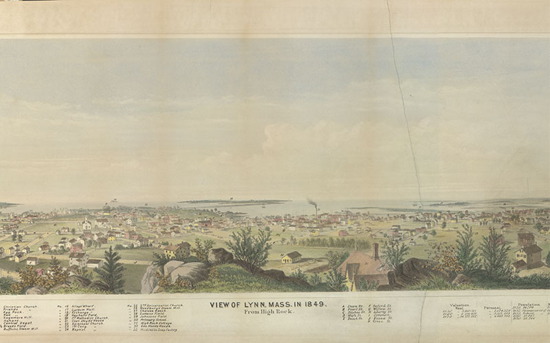 The city of Lynn in 1849