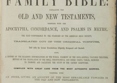 Bible 026, Inside cover