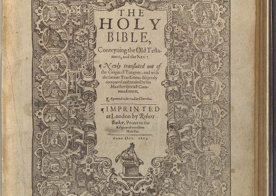 Bible 274, Inside cover