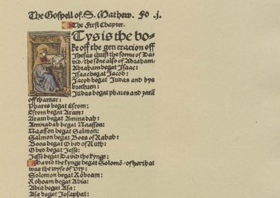 The first New Testament printed in the English language (1525 or 1526). translated from Greek by Wm. Tyndale, reproduced in facsimile with an introduction by Francis Fry, FSA.
