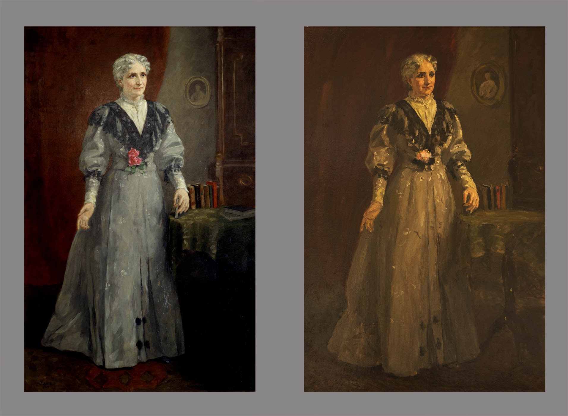 Compare the two paintings