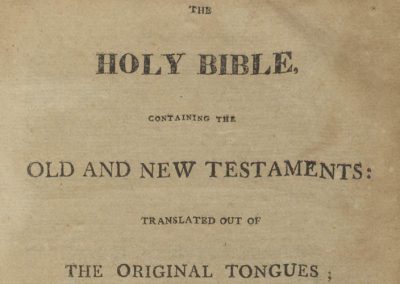 The Holy Bible: Containing The Old and New Testaments: translated out of the original tongues; and with the former translations diligently compared and revised by the Special Command of King James I of England.