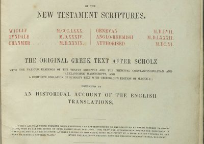 Bible 077, Inside cover