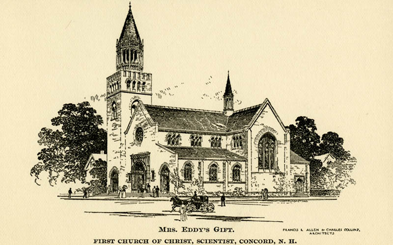 Building “Mrs. Eddy’s gift” to Concord, New Hampshire
