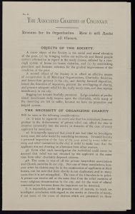 Circular of The Associated Charities of Cincinnati, March 1880