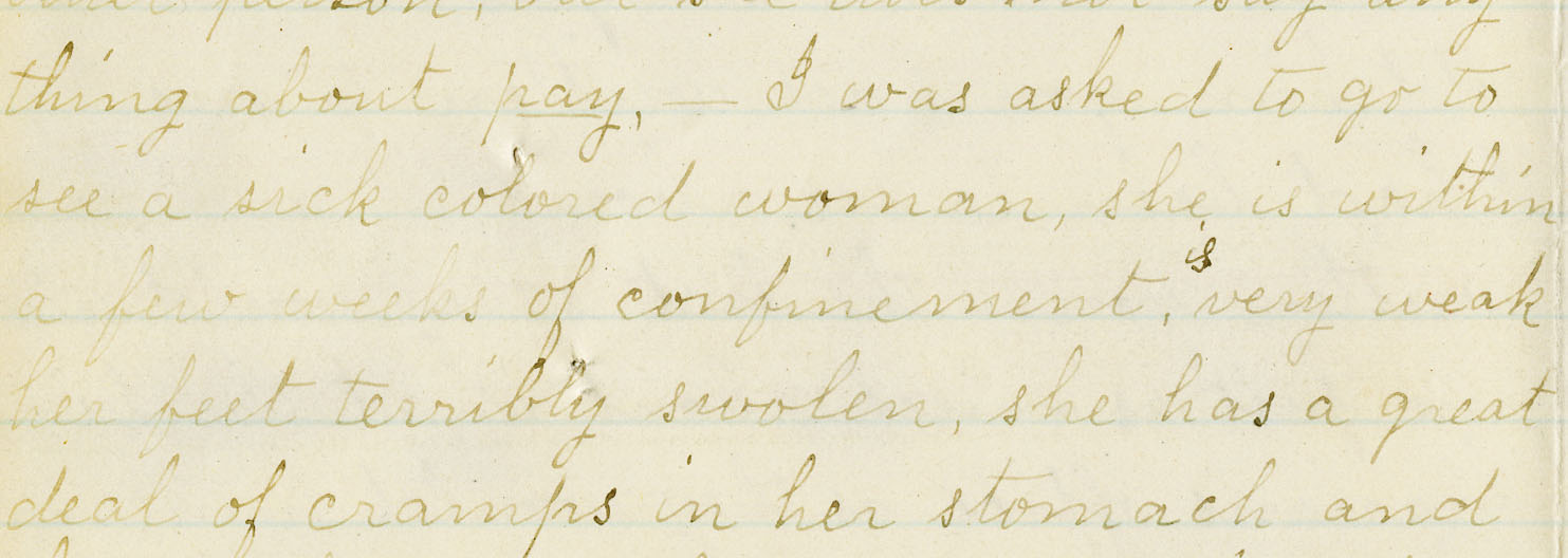 Image of a portion of a letter from Lucinda M. Reeves to Mary Baker Eddy