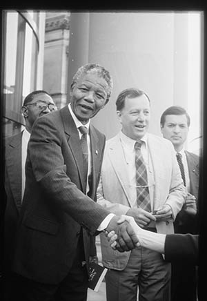 Nelson Mandela and Richard Cattani