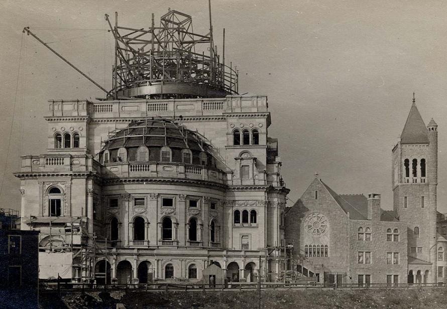 Construction of The Mother Church Extension in 1905