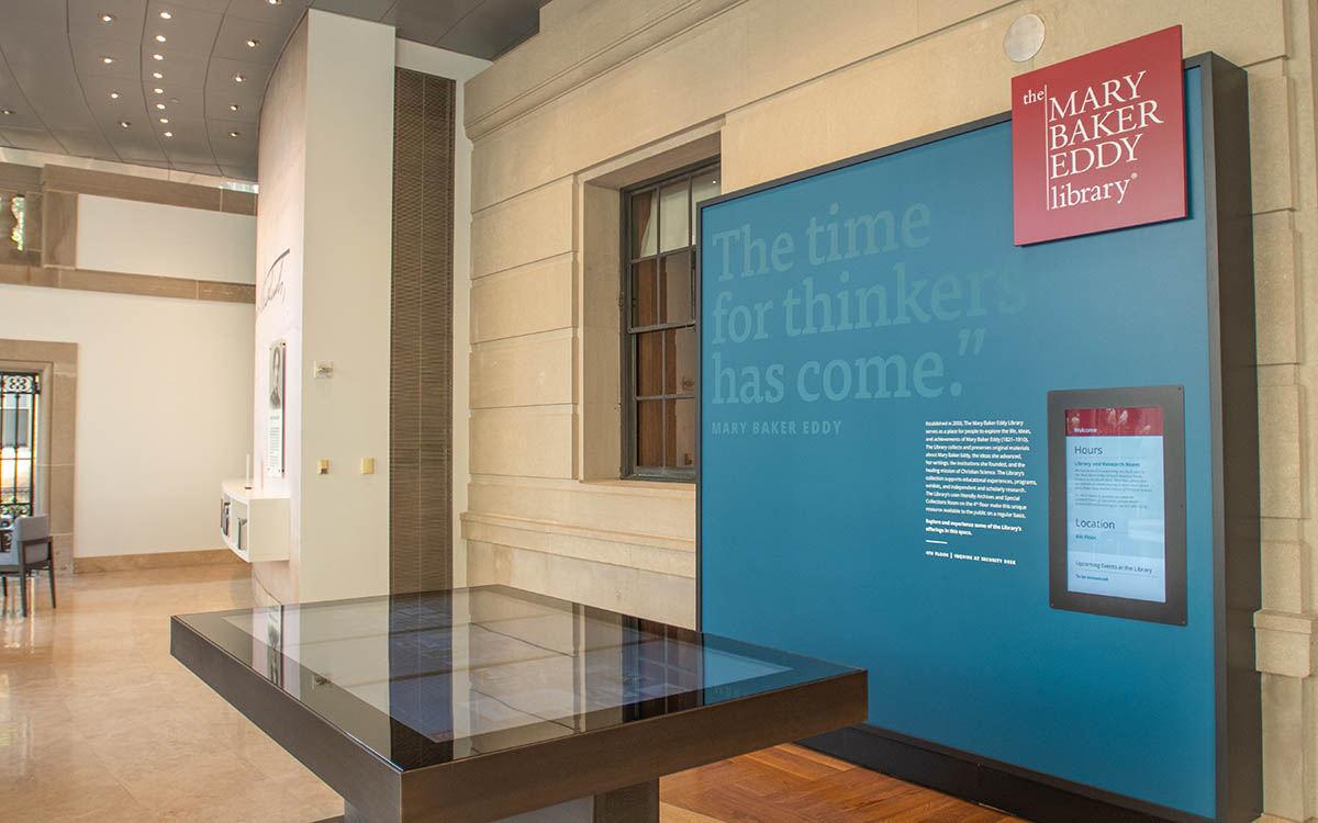 The Library’s interactive touchtable in the “How Do You See the World?” experience