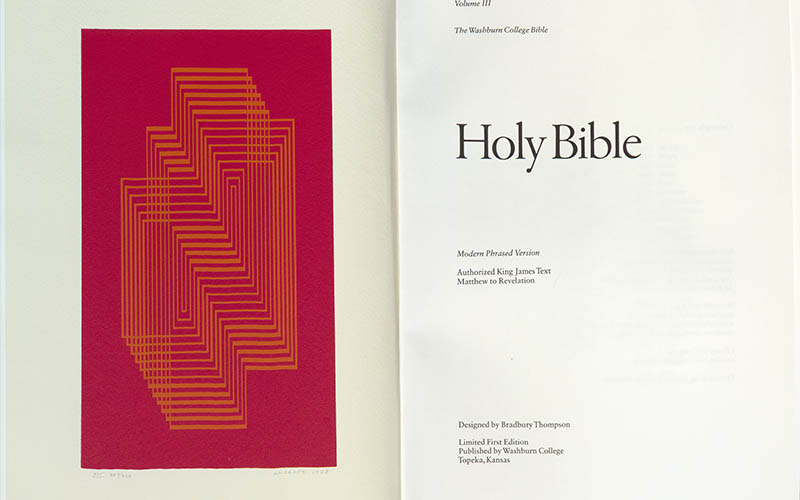 Holy Bible : modern phrased version : the Washburn College Bible.