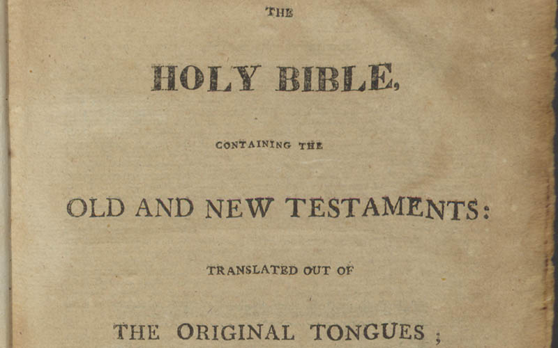 The Holy Bible: Containing The Old and New Testaments: translated out of the original tongues; and with the former translations diligently compared and revised by the Special Command of King James I of England.