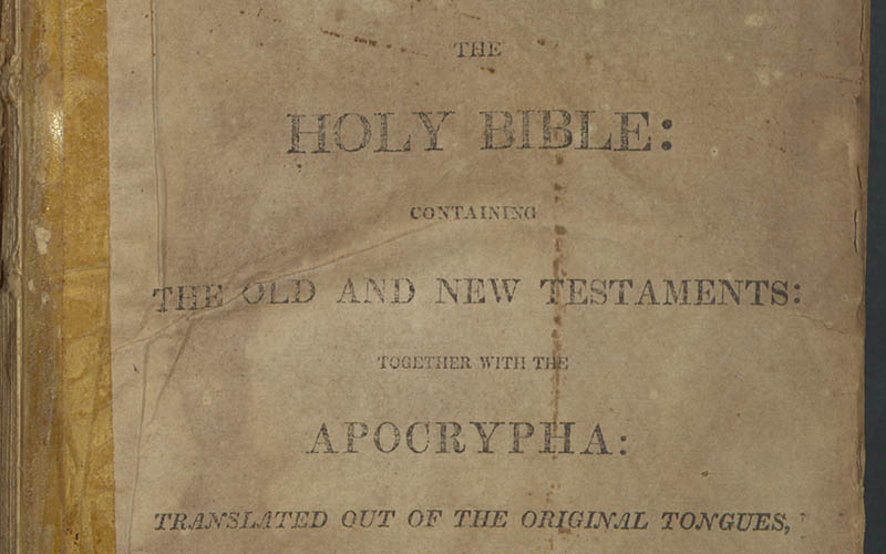 The Holy Bible, containing the Old and New Testaments together with the Apocrypha: translated out of the original tongues, and with the former translations diligently compared and revised.