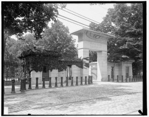 Main entrance, Mt. Auburn Cemetery, Cambridge,Massachusetts