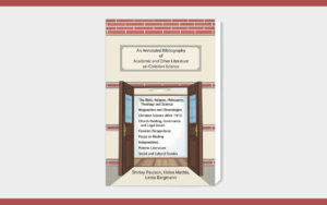 Book cover which has two open doors and the list of the titles of a number of Christian Science books.