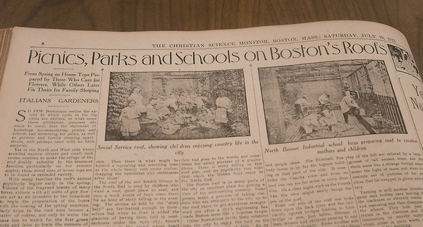 Newspaper article in the Christian Science Monitor called 