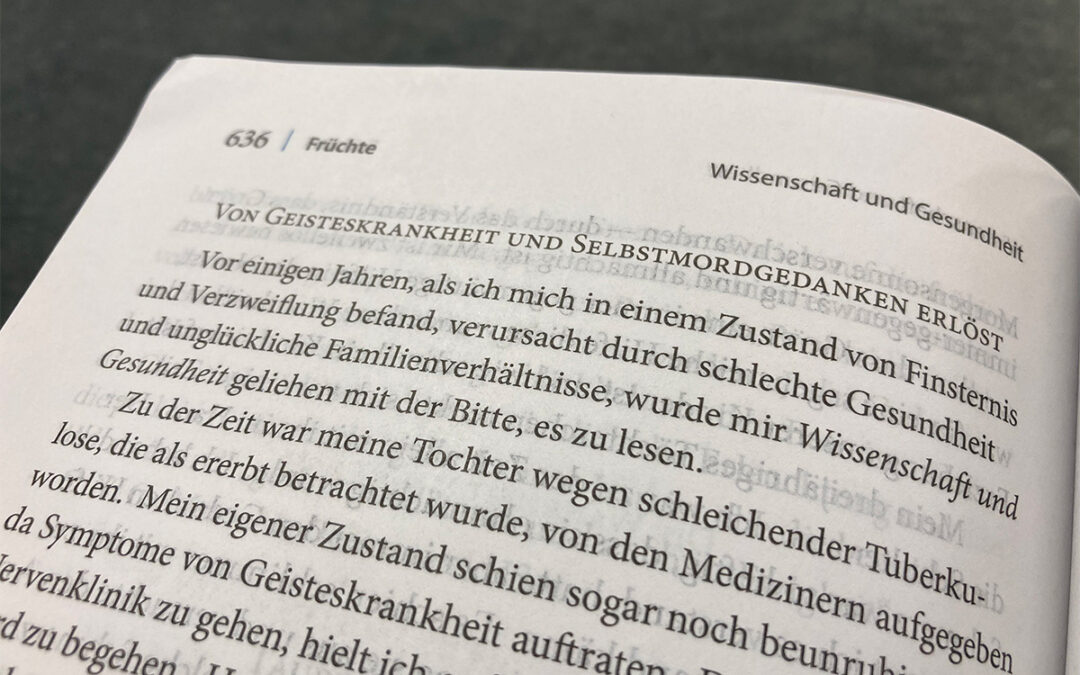 Wie äußerte sich Mary Baker Eddy über geistige Gesundheit?