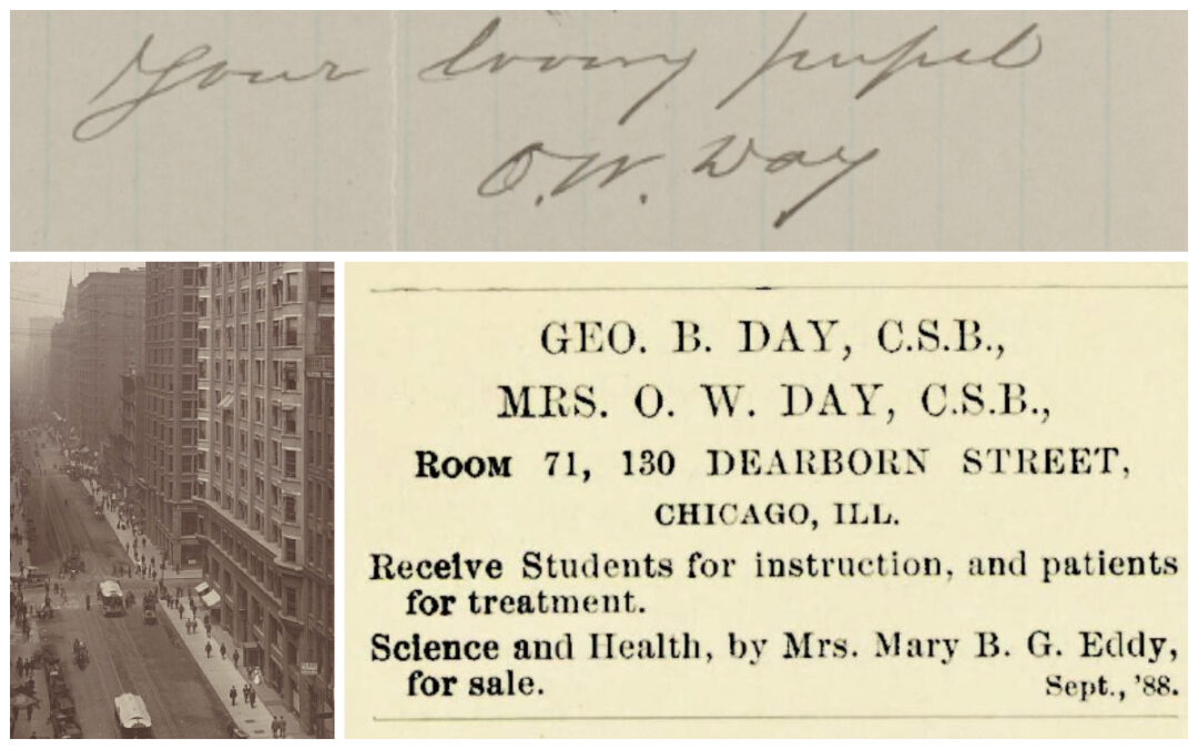 From the Papers: Orrilla Day and her Christian Science practice