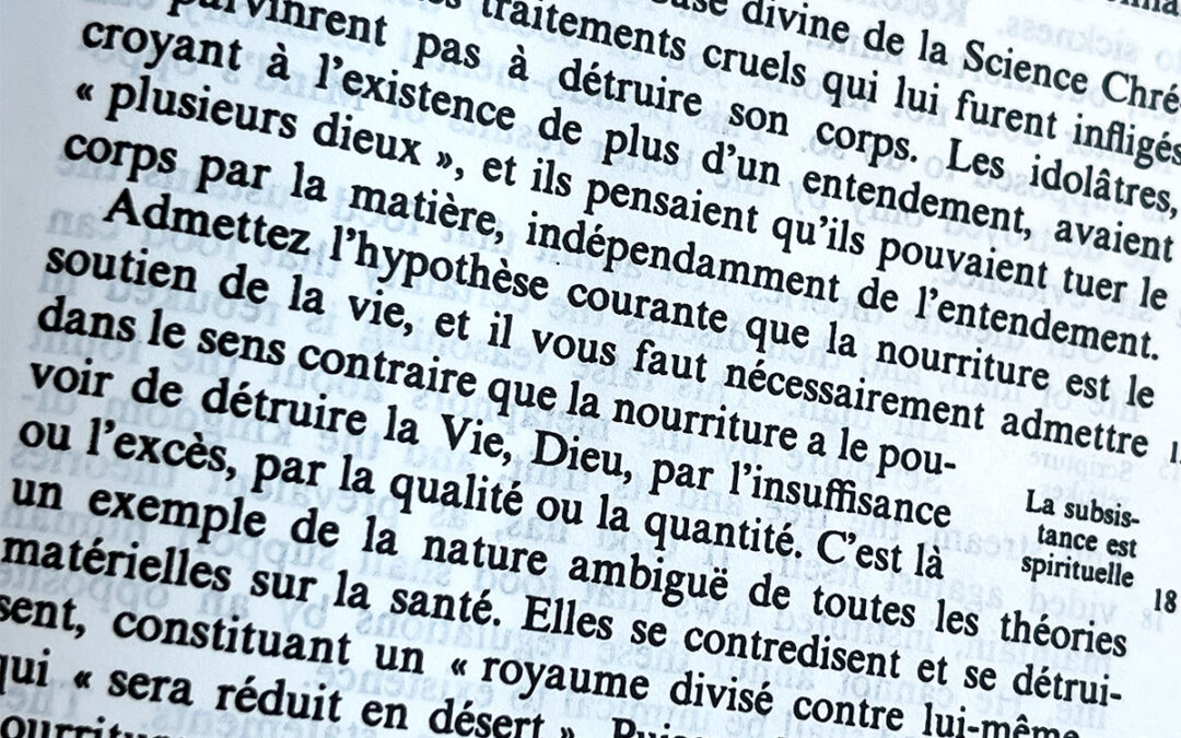 Mary Baker Eddy a-t-elle parlé du végétarisme ?