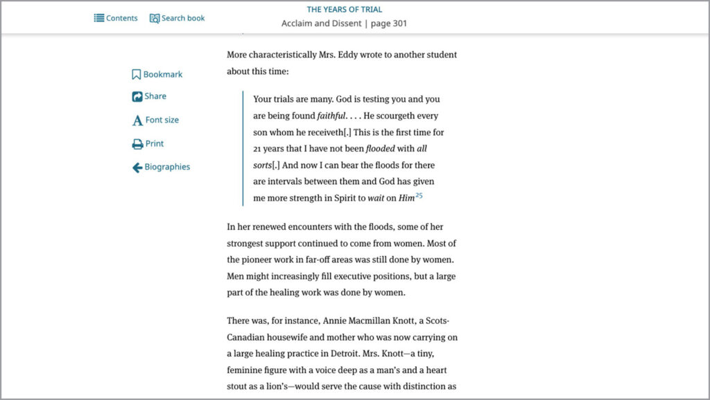 Image description: Screenshot of The Years of Trial on J.S.H. Online, page 301. 